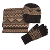 Fashion knitted hat&scarf&glove sets