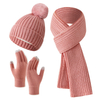 Pink Knit Three Piece Set