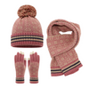 Pink Cashmere Knit Three Piece Set