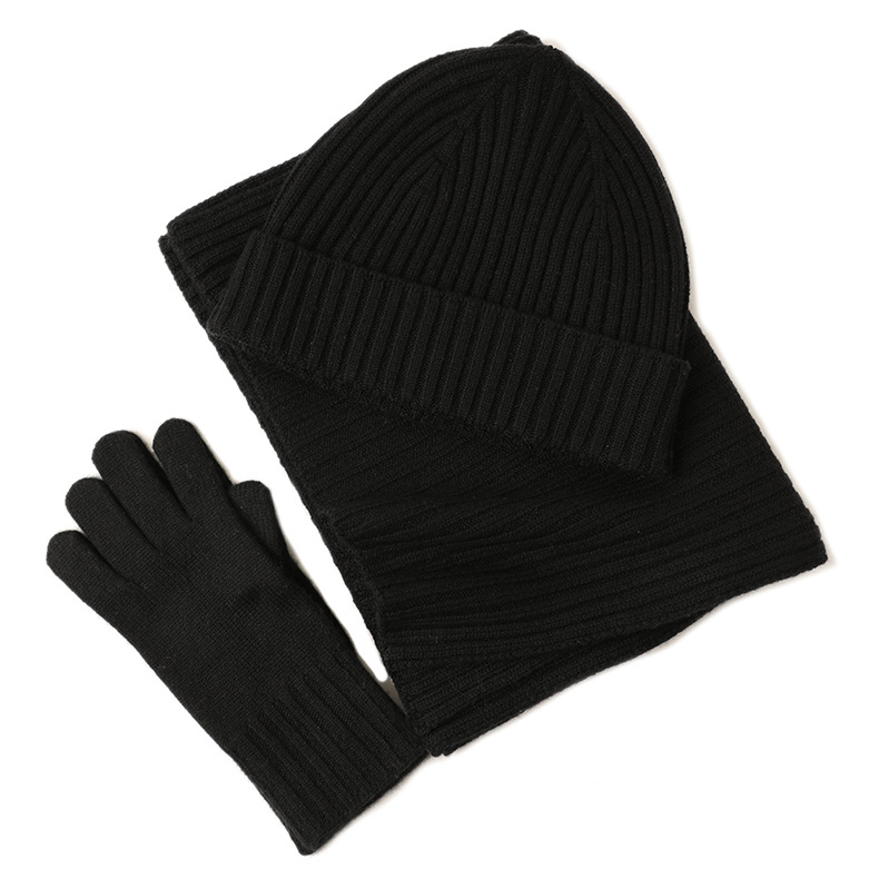 Black Knit Three Piece Set
