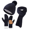 Black Knit Three Piece Set