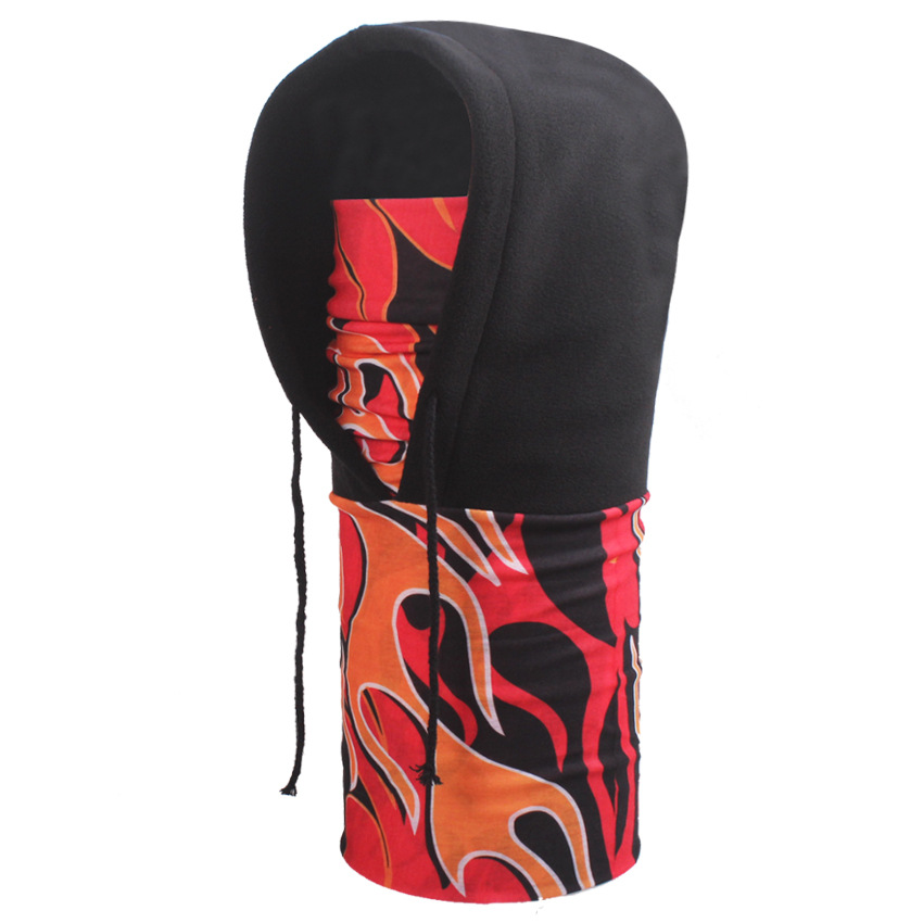  Multifunctional fleece hoody bandana