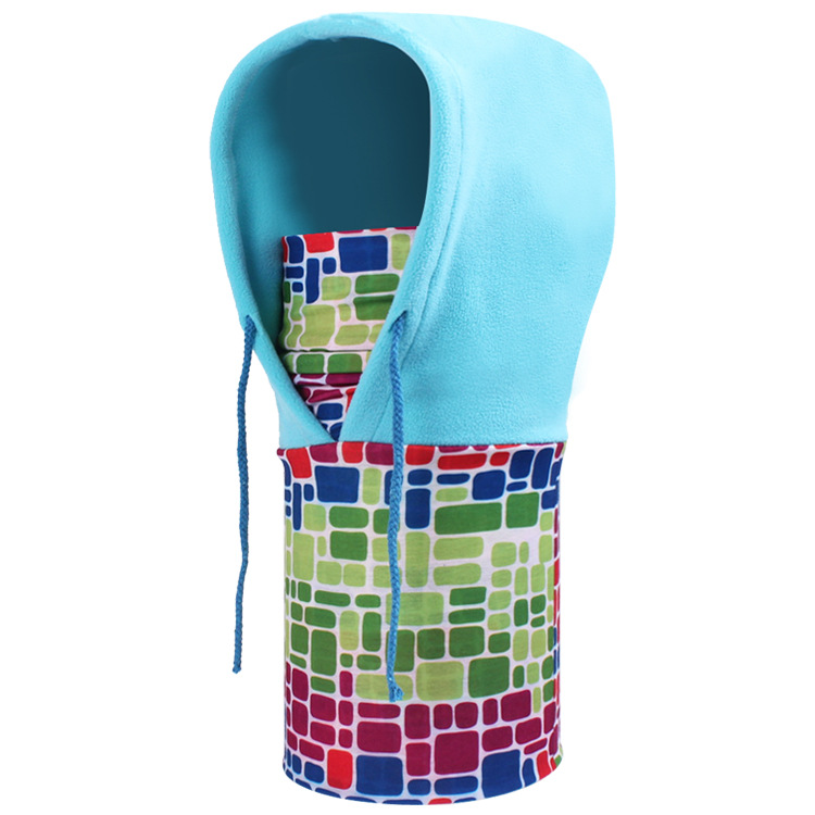  Multifunctional fleece hoody bandana