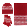 Red Knit Three Piece Set