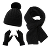 Black Knit Three Piece Set