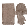 Customized Warm Winter Scarf Beanie Gloves Unisex Knit Set