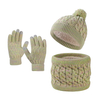 Unisex Knit Beanie &Scarf&Gloves