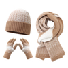 Cream Ombre Knit Three Piece Set