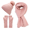 Pink Knit Three Piece Set