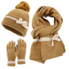 Yellow Knit Three Piece Set
