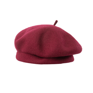 Soft Wool Blend Beige Beret Hat - Casual Fashion French Artist Cap