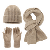 Grey Polyester Knit Three Piece Set