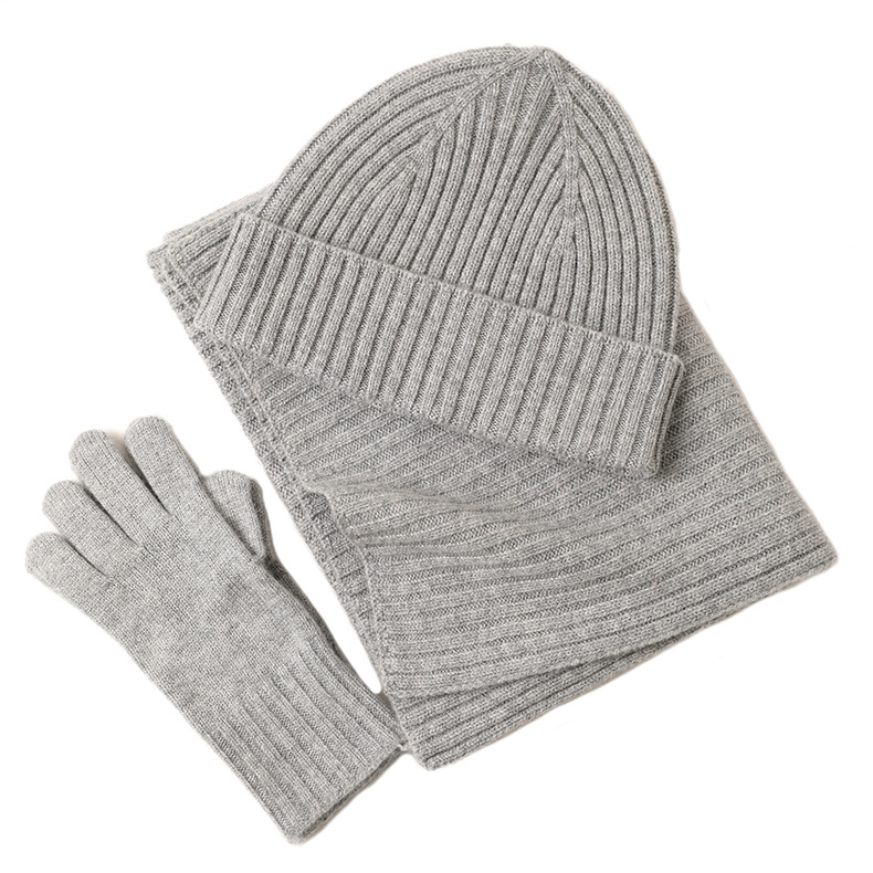 Grey Knit Three Piece Set
