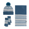 Fair Isle Knit Three Piece Set