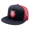 Flat brim Trucker mesh cap