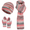 Pink Stripe Knit Three Piece Set