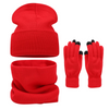 Red Knit Three Piece Set