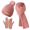 Pink Knit Three Piece Set