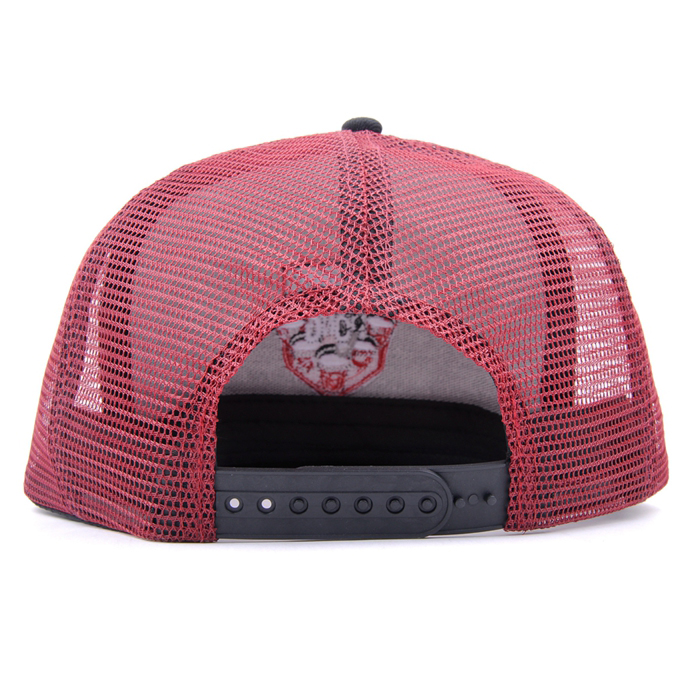Flat brim Trucker mesh cap