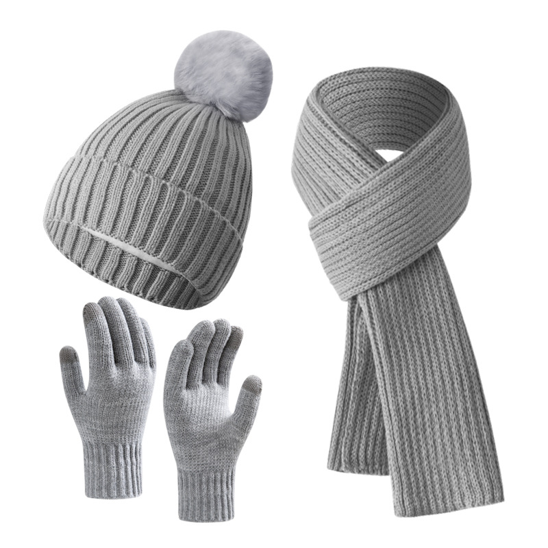 Grey Knit Three Piece Set