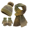 Ombre Green Knit Three Piece Set
