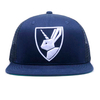 Flat brim Trucker hat