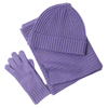 Purple Knit Three Piece Set