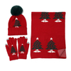 Red Christmas Reindeer Knit Set