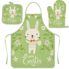 Fashion Kitchen Apron Oven Mittens Set