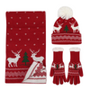 Red Knit Three Piece Se't
