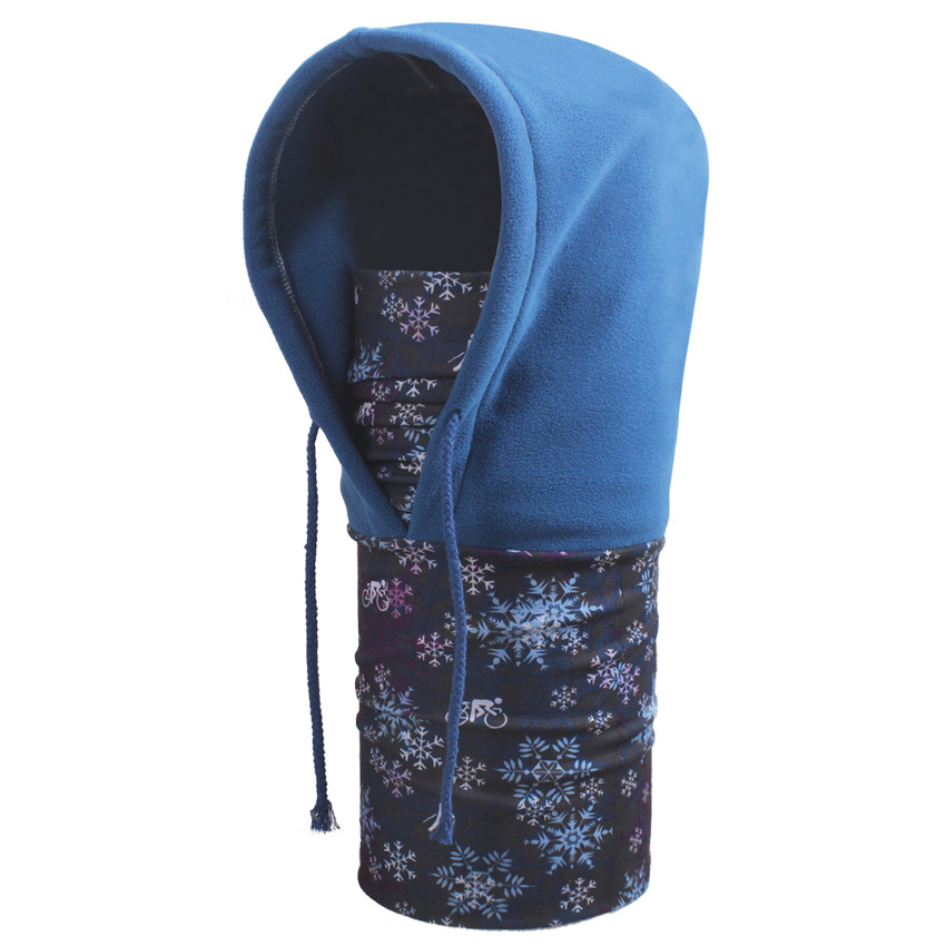  Multifunctional fleece hoody bandana