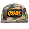 Flat brim camo Trucker mesh cap