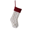 Custom Embroidery Acrylic Cable Knit Christmas Stockings Wholesale Xmas Tree Hanging Decoration