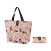 Custom Printed Foldable Polyester Tote Folder Bag Wholesale Reusable Grocery Shopping Handbag