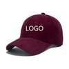 Custom Corduroy Baseball Cap Wholesale Unstructured Soft Cord Dad Hat
