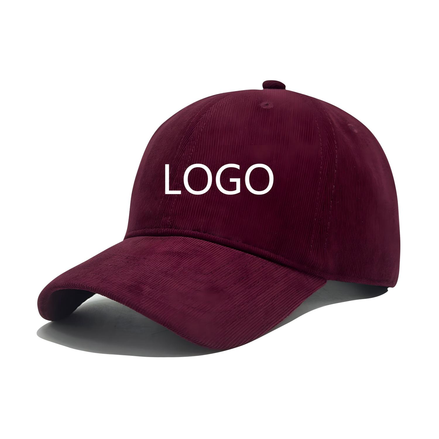 Custom Corduroy Baseball Cap Wholesale Unstructured Soft Cord Dad Hat
