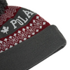 Wholesale Custom Acrylic Jacquard Logo Pom‑Pom Cuff Football Beanie Hat 