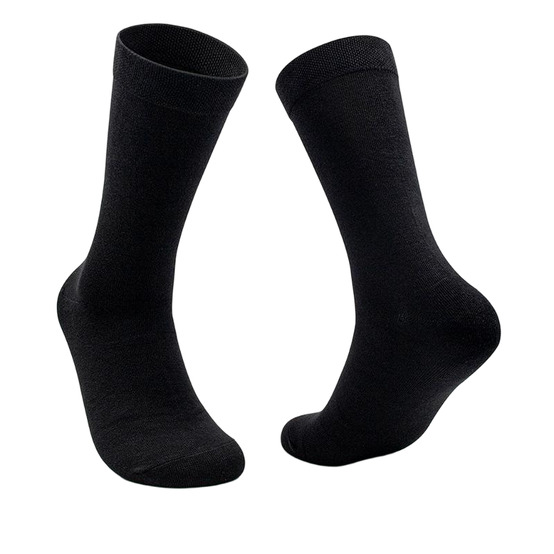 Wholesale Crew Sports Socks, Ribbed Cuff Cotton Athletic Mid‑Calf Socks 