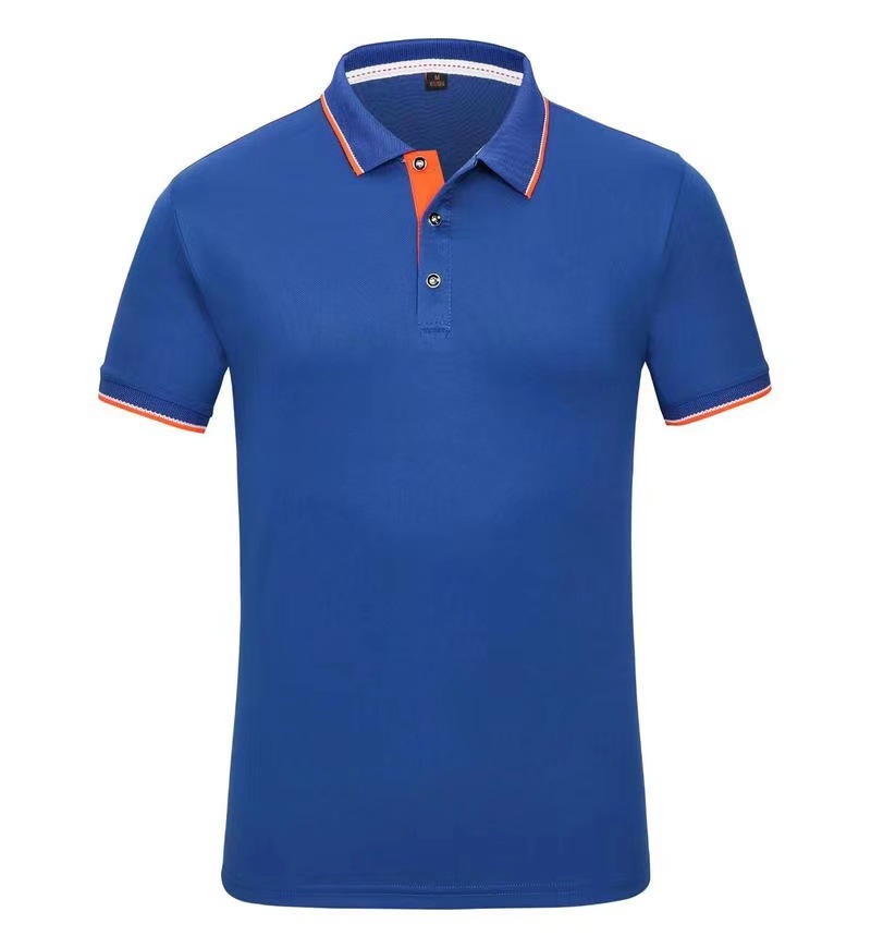 Custom Men Quick-Dry Short Sleeve Polo Shirt - Bulk Order with Neon Accents for Teams