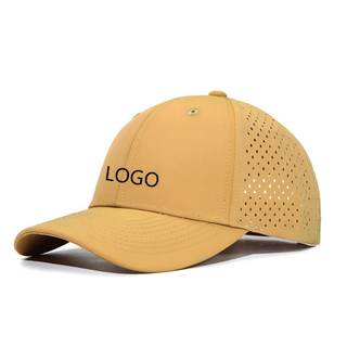 Lightweight Quick Dry Polyester Baseball Hat with Perforated Ventilation for Men & Women