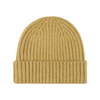 Vintage Street Style Ribbed Knit Beanie with Cuffed Brim