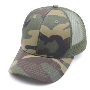 Military Camouflage Baseball Cap with Breathable Mesh Back