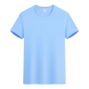 Men's Women's Light Blue Quick Dry Crew Neck T-Shirt Athletic Workout Top