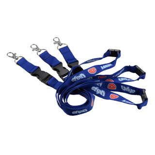 Custom Logo Printed Polyester Lanyard with Metal Clip & Soft Handle