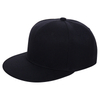 Plain Flat Brim Baseball Cap | Adjustable Structured Snapback Hat