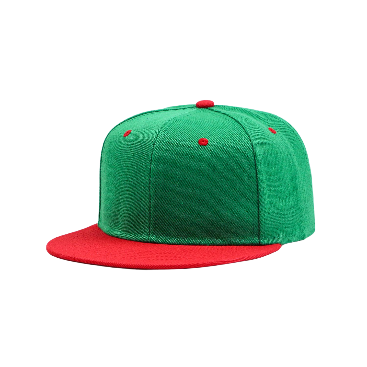 Retro Color-Blocked Streetwear Flat Brim Snapback Hat 