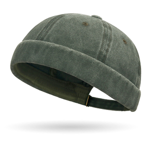 Custom Logo Vintage Soft Washed Cotton Docker Cap 