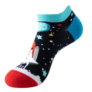 Wholesale Custom Non-Slip Cotton Jacquard Boat Ankle Socks 