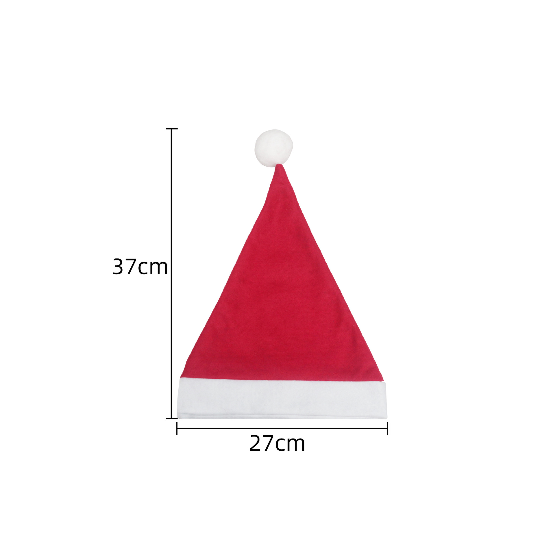 Custom Santa Hats Wholesale Personalized Logo Non‑Woven Christmas Santa Hat for Party Decoration