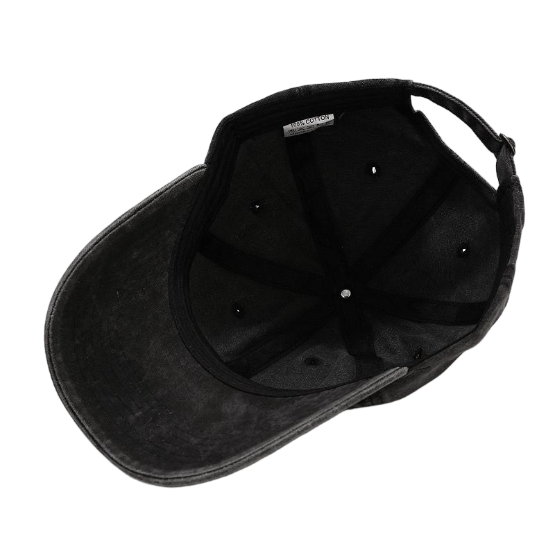 Wholesale Unisex Vintage Washed Cotton Baseball Cap, Blank Distressed Solid Color Adjustable Dad Hat